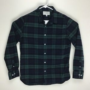 Lisboa mens long sleeve button up flannel shirt XL
